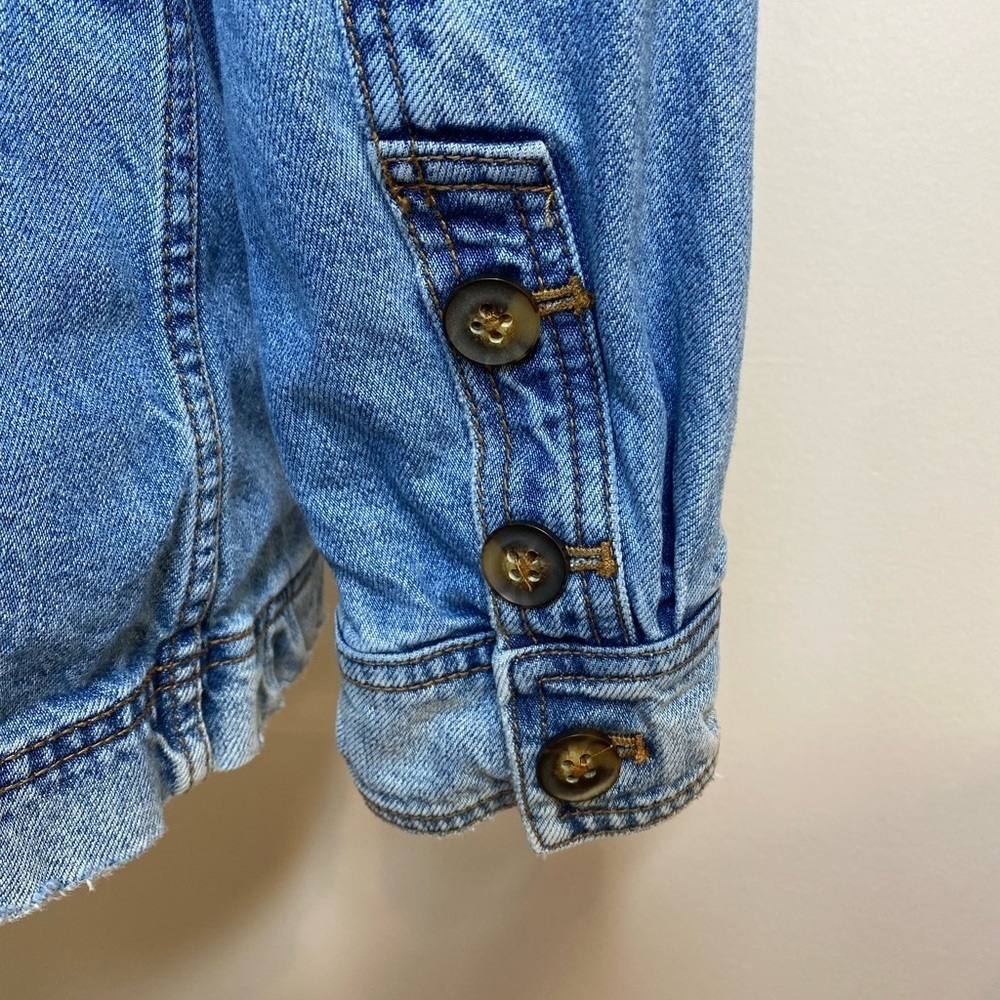 Free People Heritage Denim Shirt Jacket S/P - Picture 5 of 9